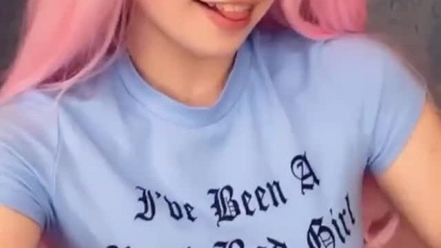 Belle Delphine nipples reveal (real)
