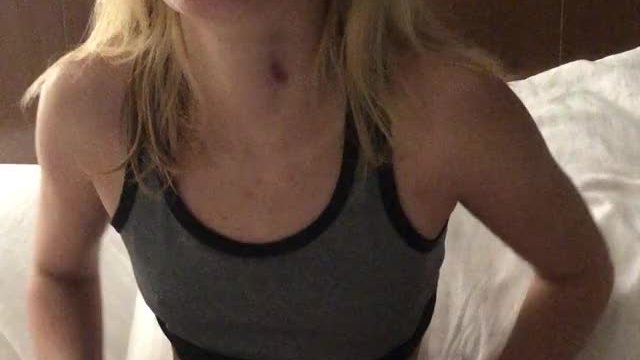My cute girlfriend flashing her tiny tits