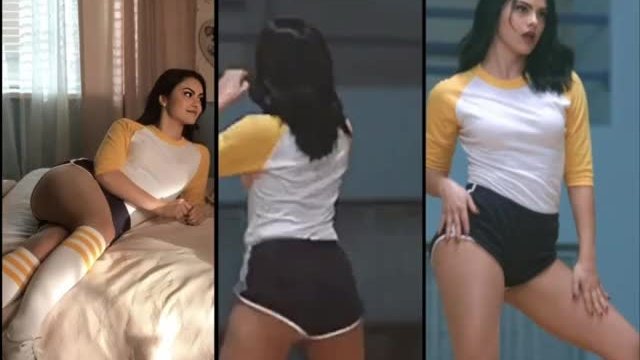 Camila Mendes looking fuckable as hell in a cheerleader outfit